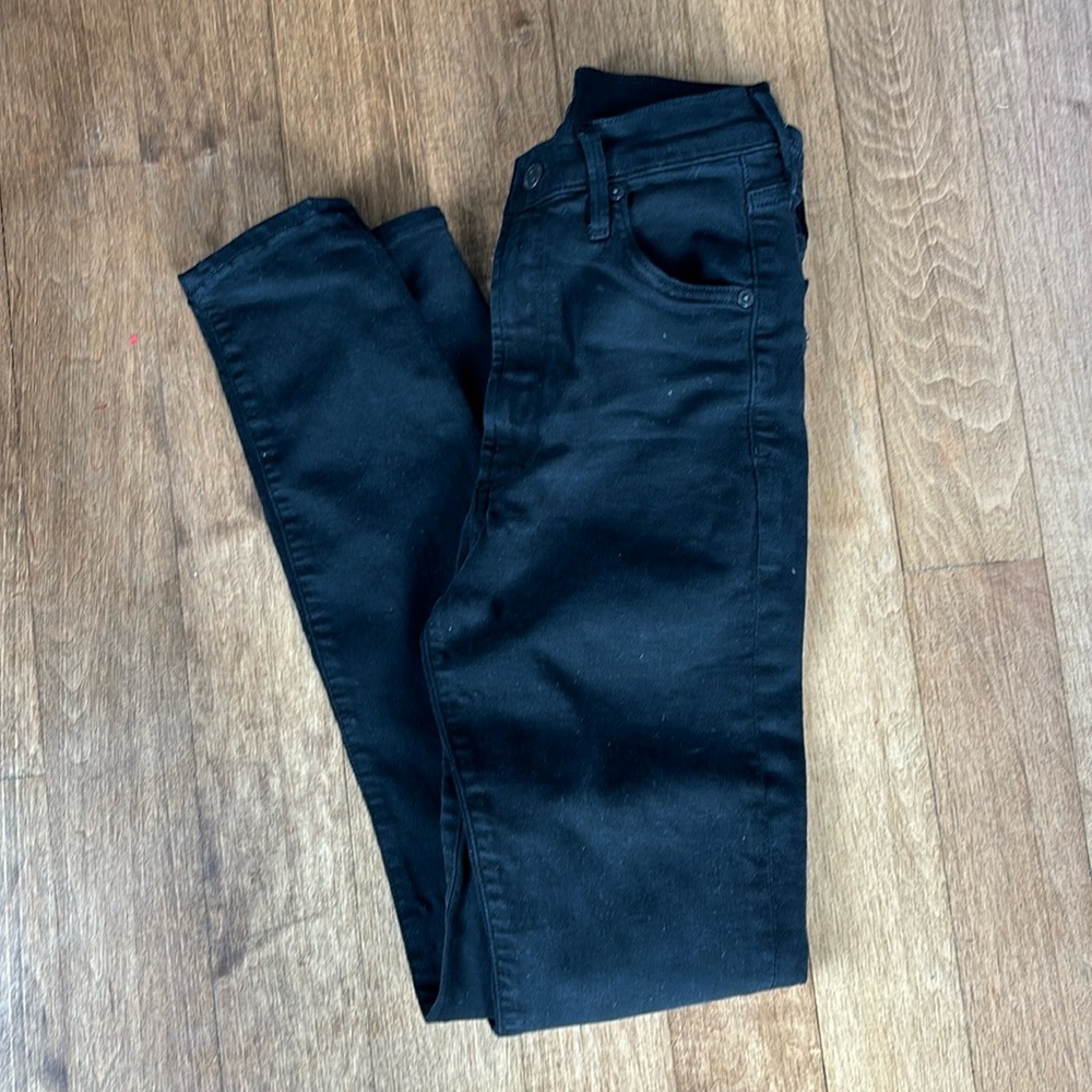 Citizens of Humanity Chrissy High Rise Skinny Jean Black 25
